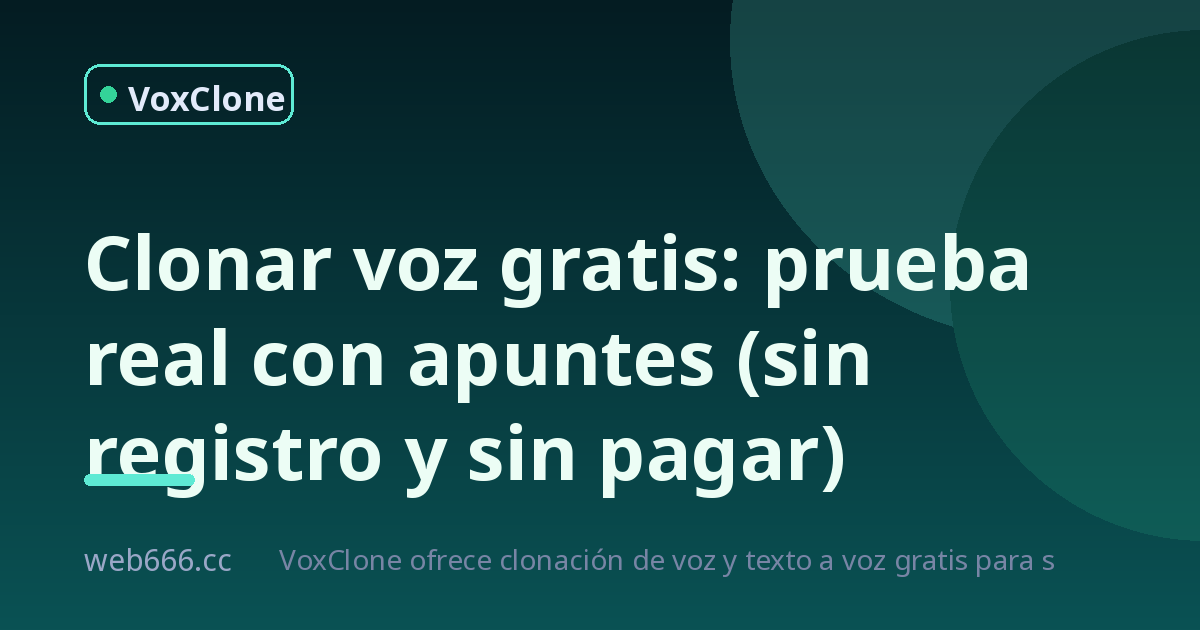 ¿Clonar tu voz gratis es una estafa? Lo probé con mis apuntes y flipé